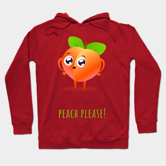 Peach Please! Hoodie by Alessandro Aru